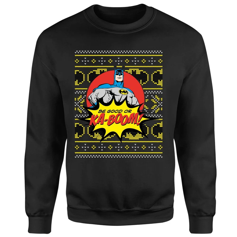 Batman Be Good Or Ka Boom! Sweatshirt - Black - S Image 1