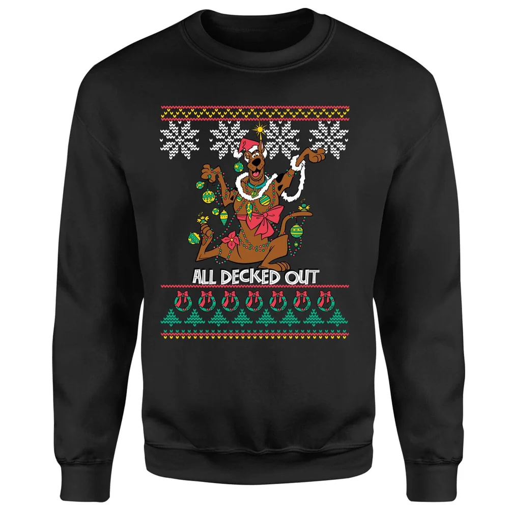 Scooby Doo All Decked Out Sweatshirt - Black - S Image 1