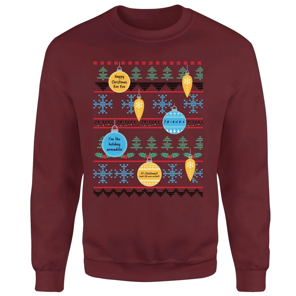 Friends Baubles Sweatshirt - Burgundy - L Image 1