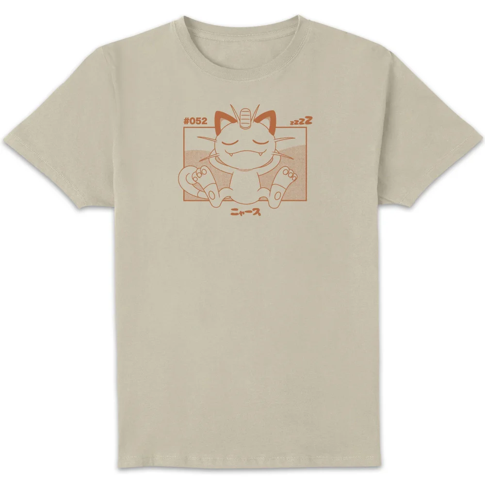 Pokémon Meowth Unisex T-Shirt - White Vintage Wash - M Image 1