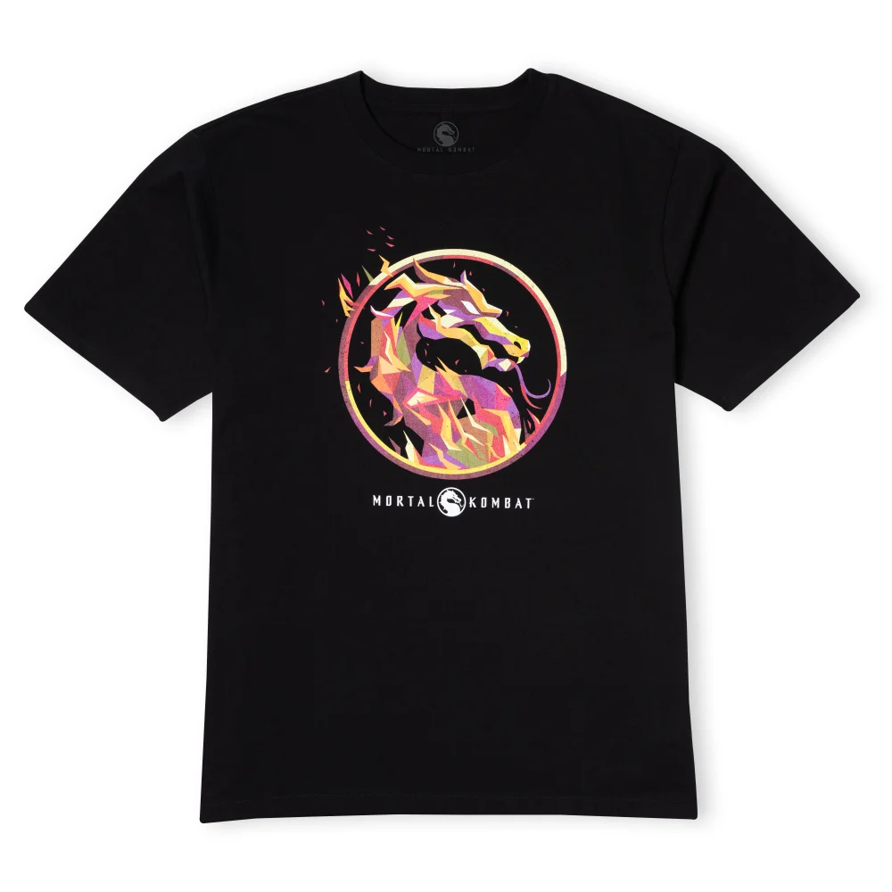 Mortal Kombat Red Logo Oversized Heavyweight T-Shirt - Black - L Image 1