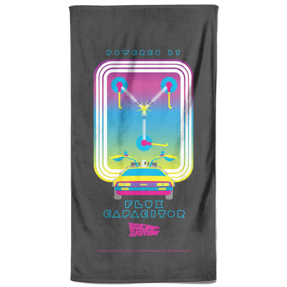 Back To The Future Flux Capacitor Beach Towel Image 1