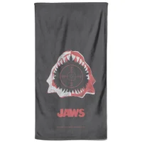 Jaws Print Beach Towel - undefined undefined