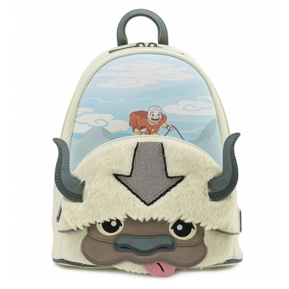 Loungefly Nickelodeon Avatar Aang Appa Cosplay Plush Mini Backpack Image 1