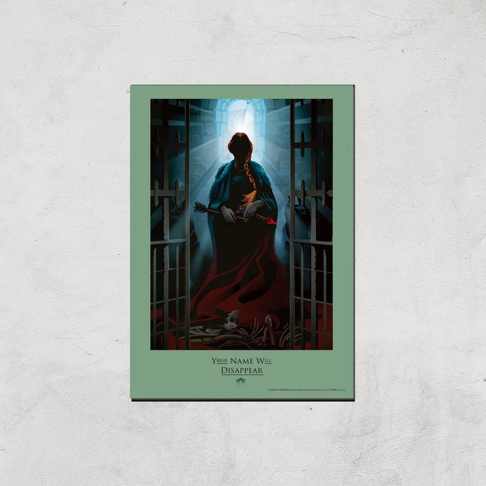 Game of Thrones Disappear Giclee Art Print - A4 - Print Only Image 1