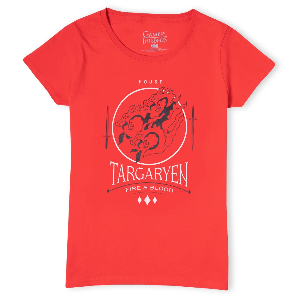 Game of Thrones House Targaryen Women's T-Shirt - Red - L Image 1