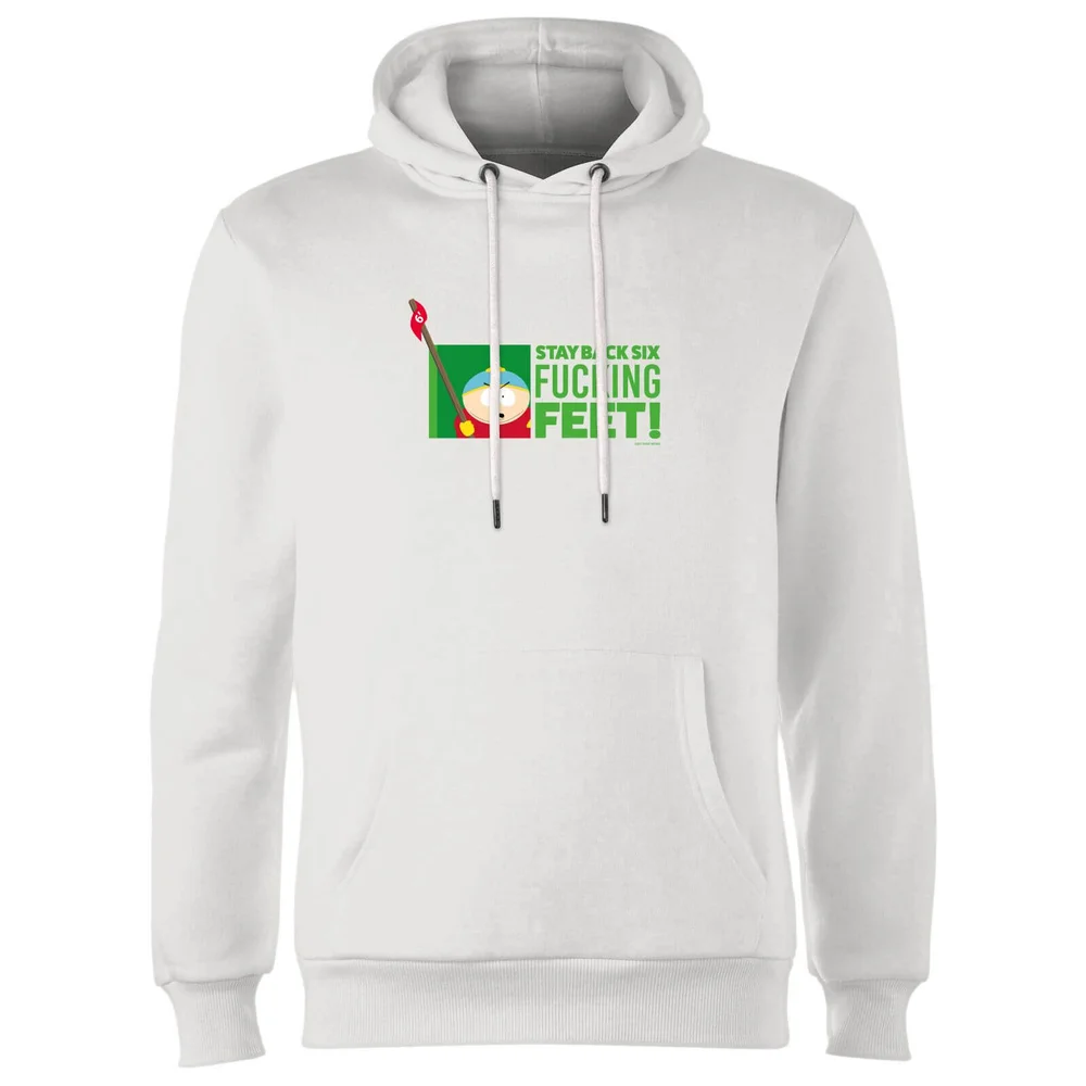 South Park Cartman Six Feet Unisex Hoodie - White - S Image 1