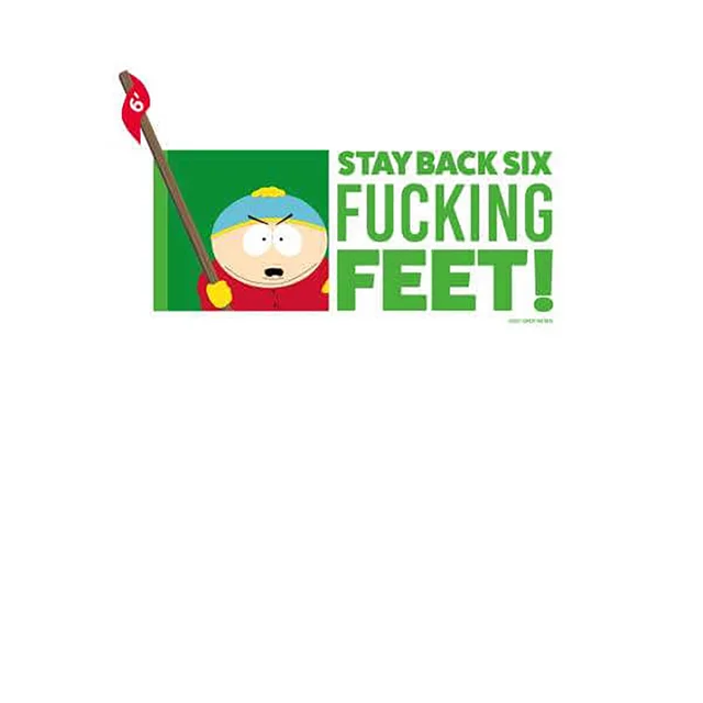 South Park Cartman Six Feet Unisex Hoodie - White