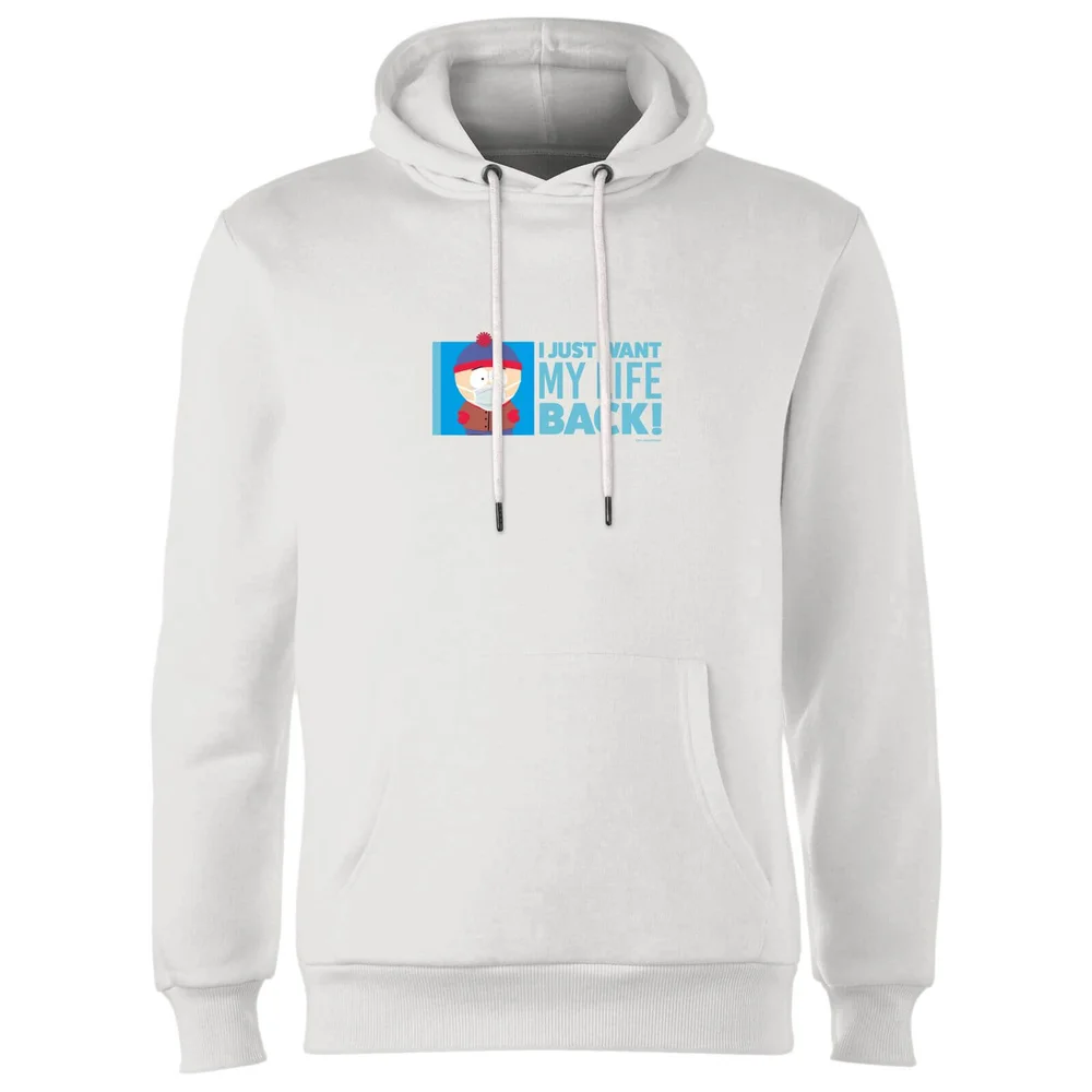 South Park I Just Want My Life Back Unisex Hoodie - White - S Image 1