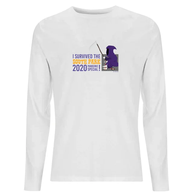South Park I Survived The Pandemic Special Long Sleeve Unisex Long Sleeve T-Shirt - White
