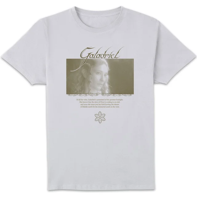 Lord Of The Rings Galadriel Lady Of The Galadhrim Men's T-Shirt - White
