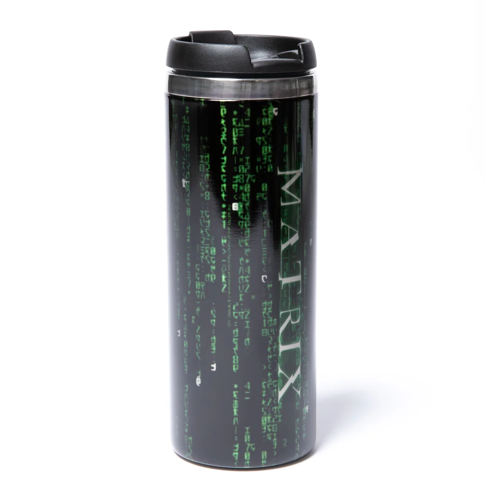 The Matrix Stainless Steel Thermo Travel Mug - Metallic Finish Image 1