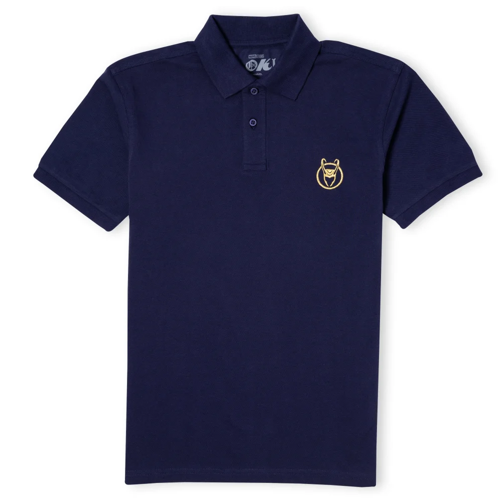 Marvel Loki Logo Unisex Polo - Navy - S Image 1