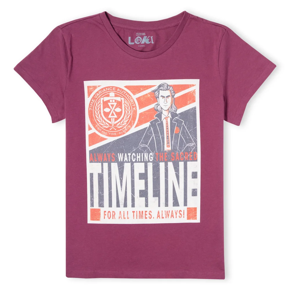 Marvel Timeline Women's T-Shirt - Burgundy - XS Image 1