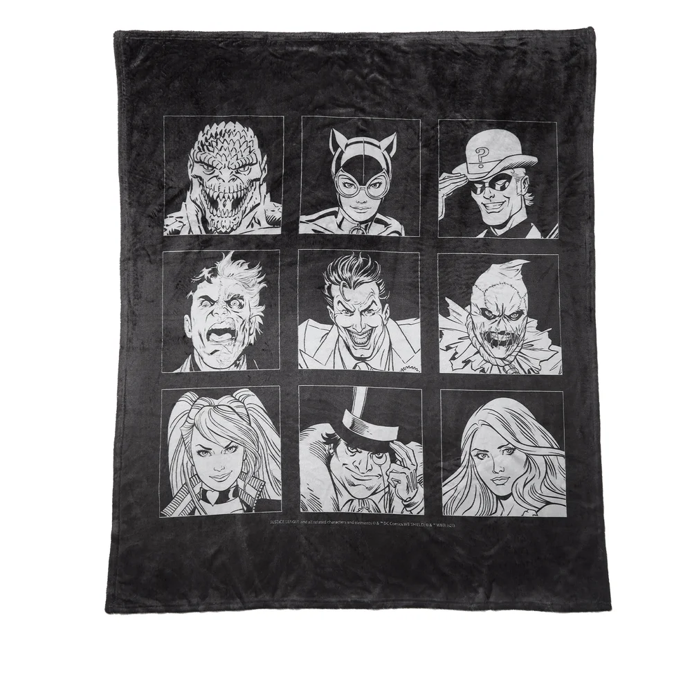 Batman Villains Icon Fleece Blanket - M Image 1