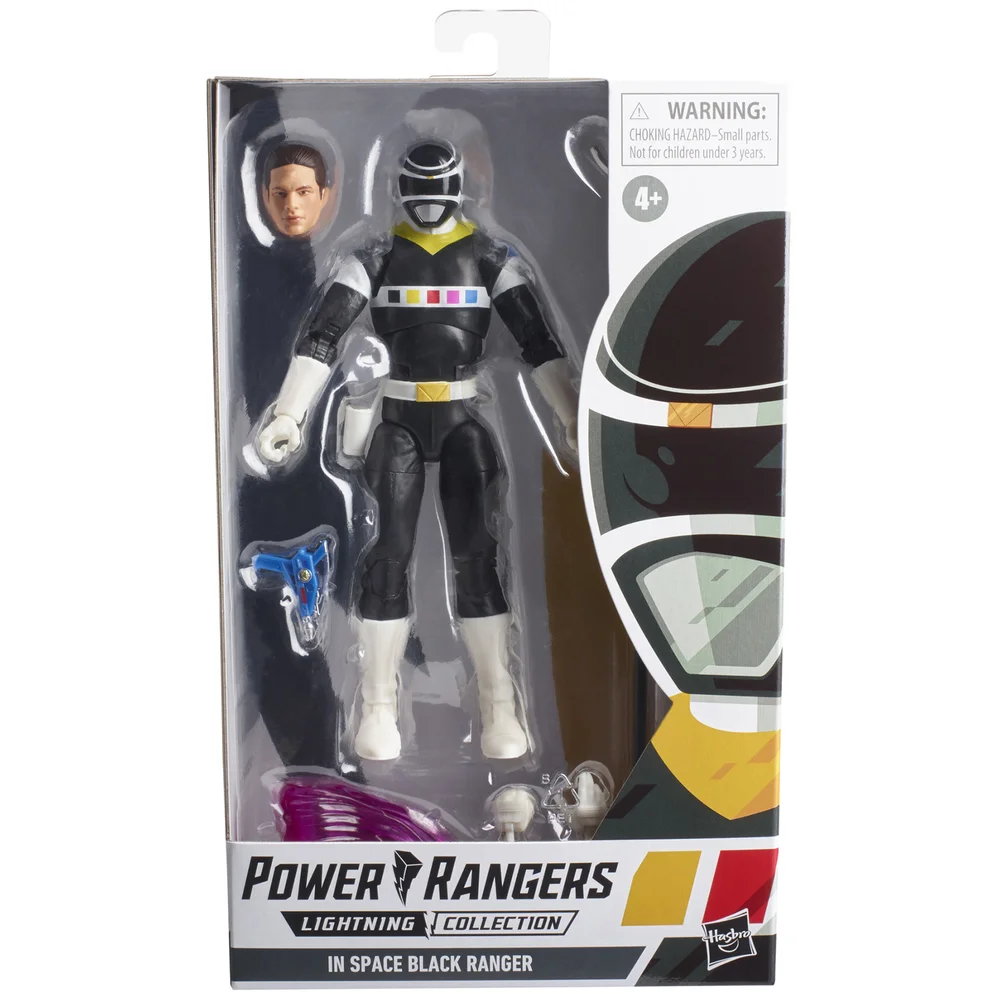 Hasbro Power Rangers Lightning Collection In Space Black Ranger Ranger Figure Image 1