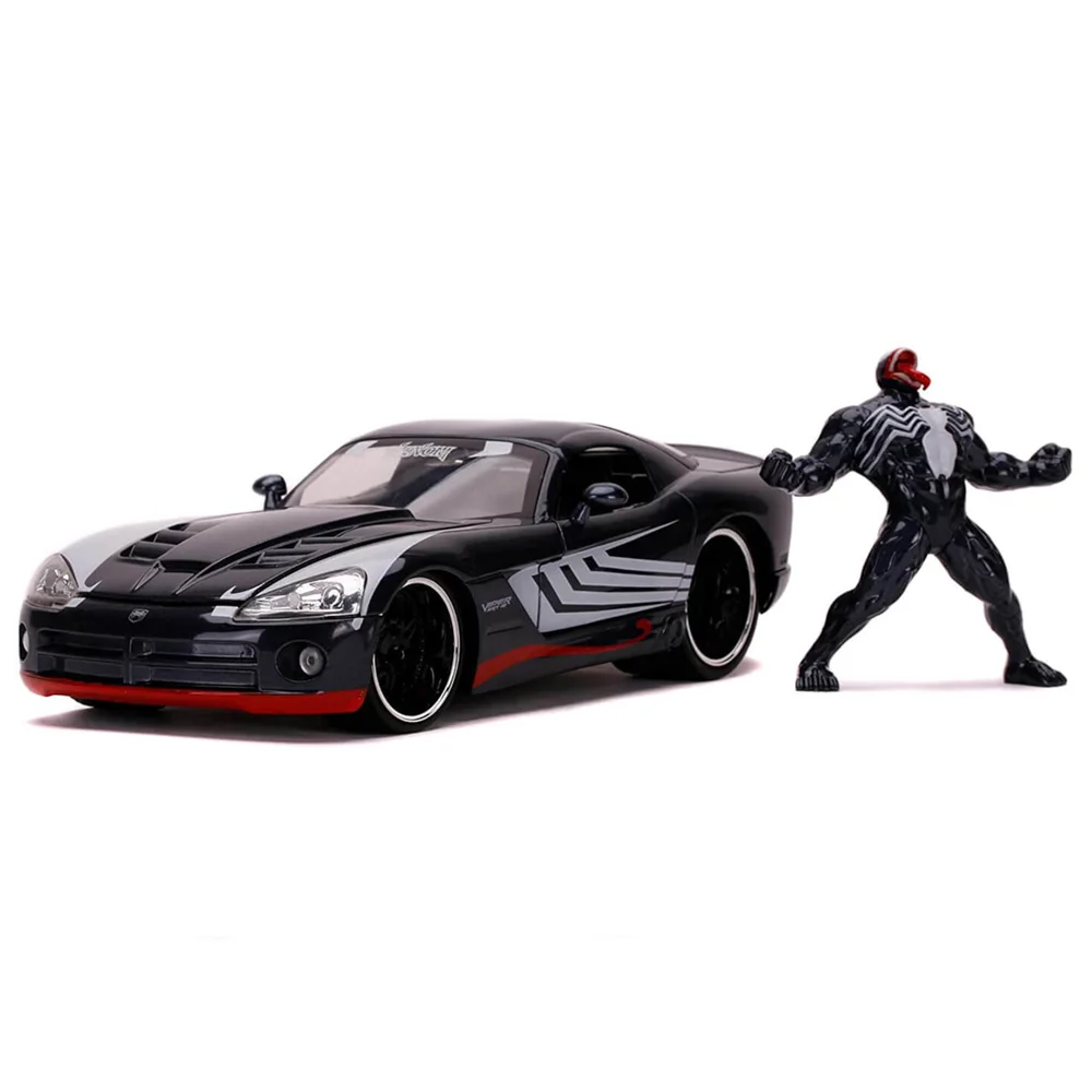Jada Toys Marvel Venom 2008 Dodge Viper 1:24 Image 1