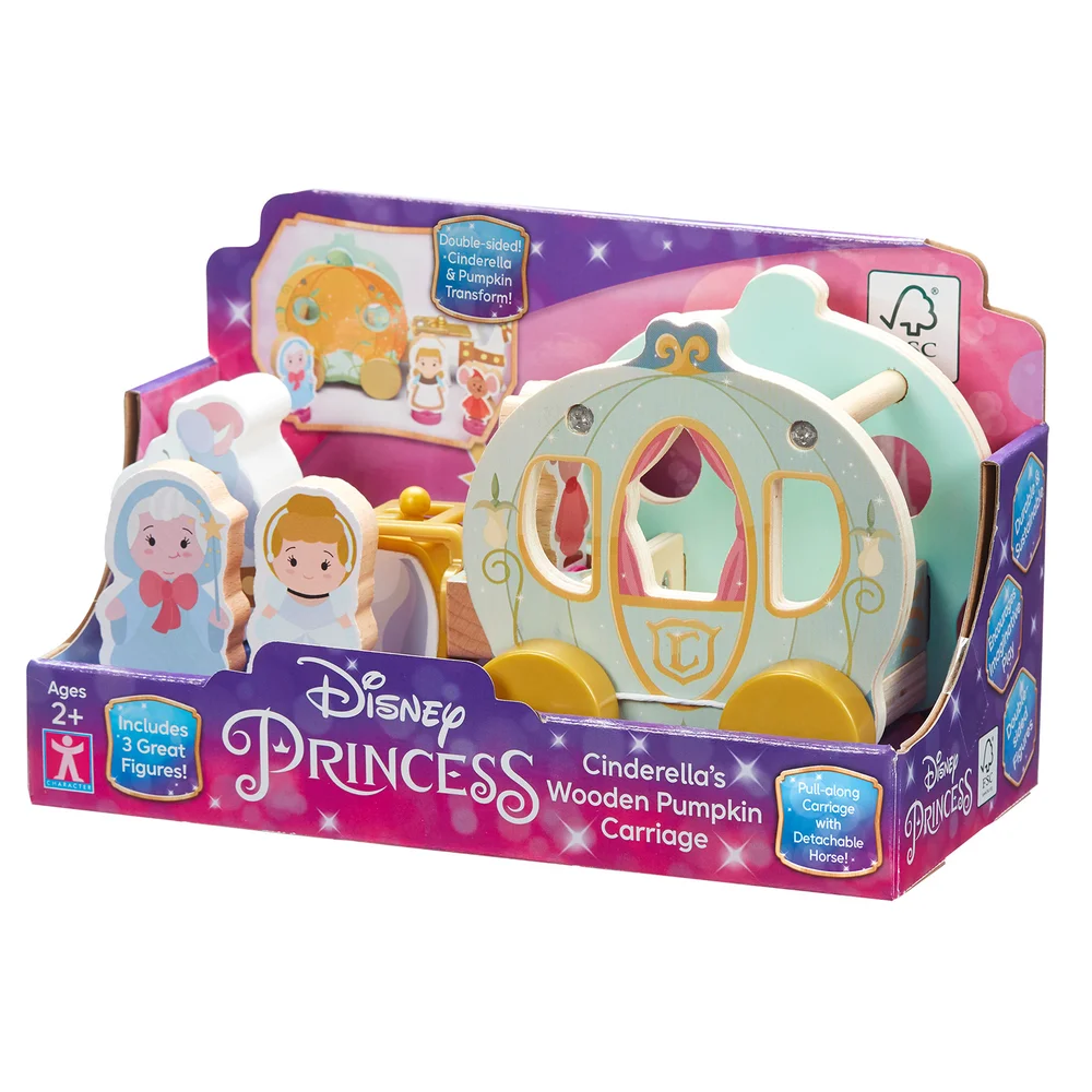 Disney Princess - Wooden Cinderella's Pumpkin Carriage Set Image 1