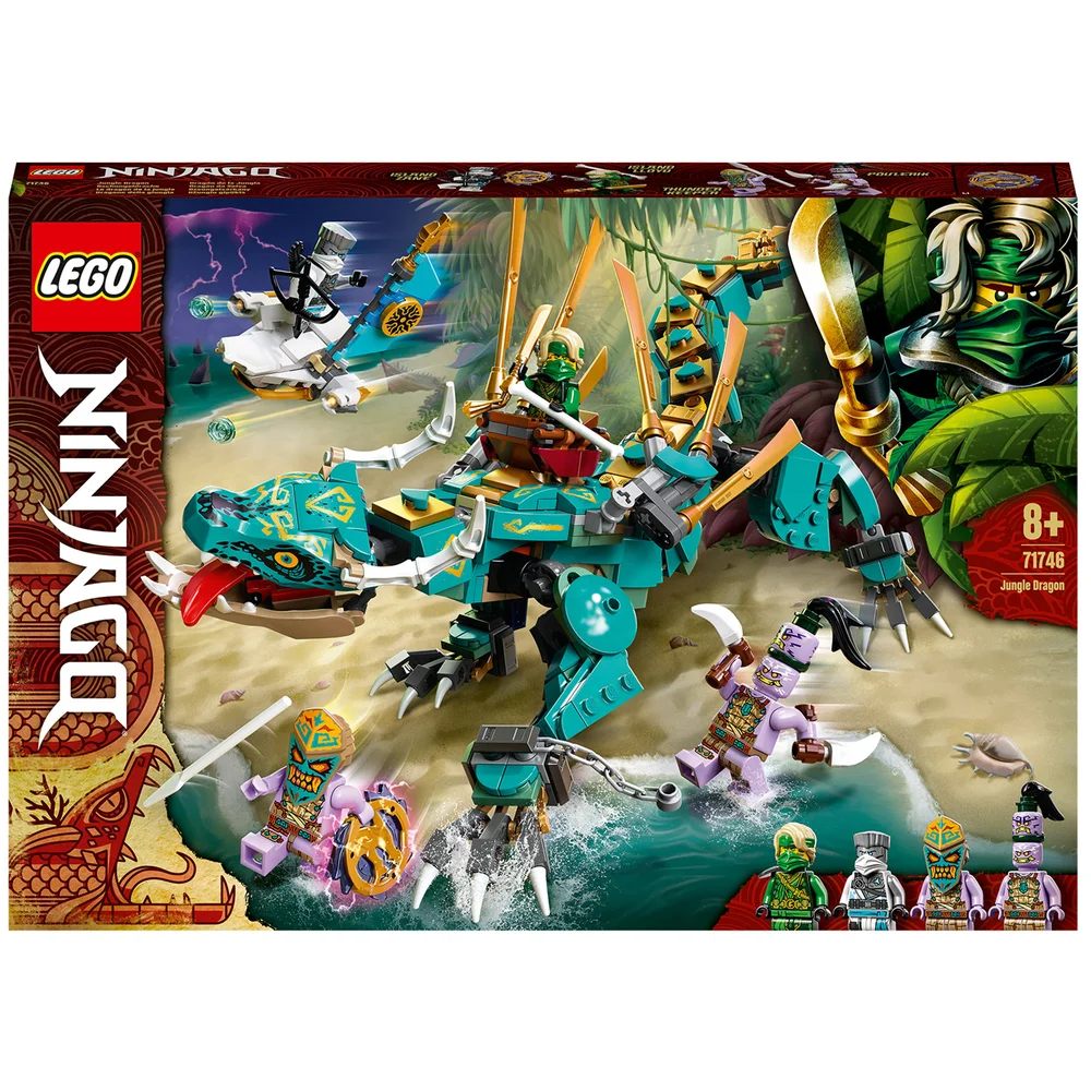 LEGO NINJAGO: Jungle Dragon Figure Ninja Toy Set (71746) Image 1