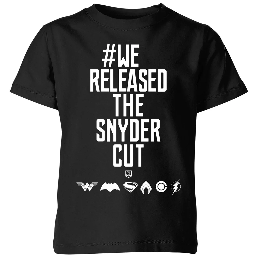 Justice League We Released The Snyder Cut Kids' T-Shirt - Black - 3-4 Years Image 1