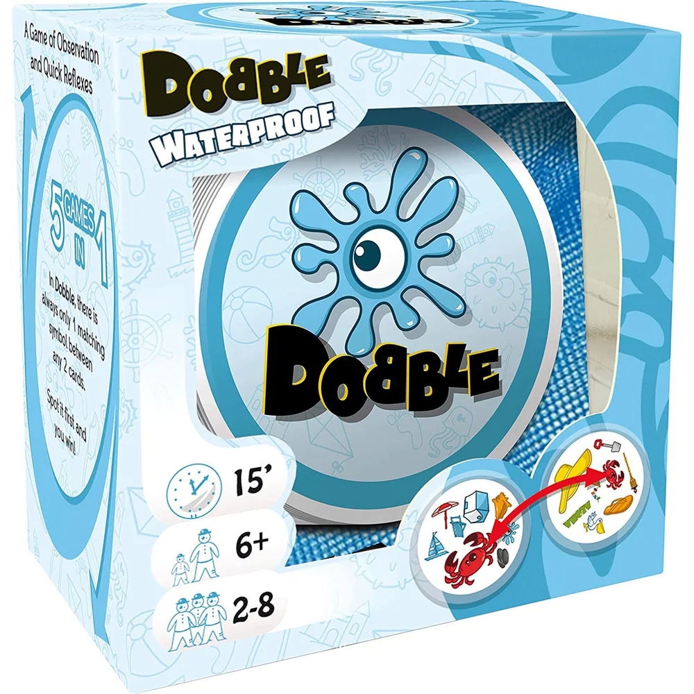 Dobble Card Game - Waterproof Edition Image 1