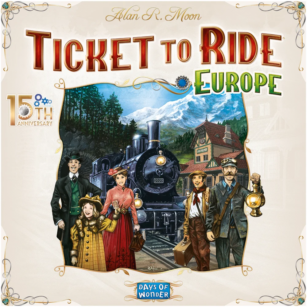 Ticket to Ride Board Game - Europe 15th Anniversary Collector’s Edition Image 1