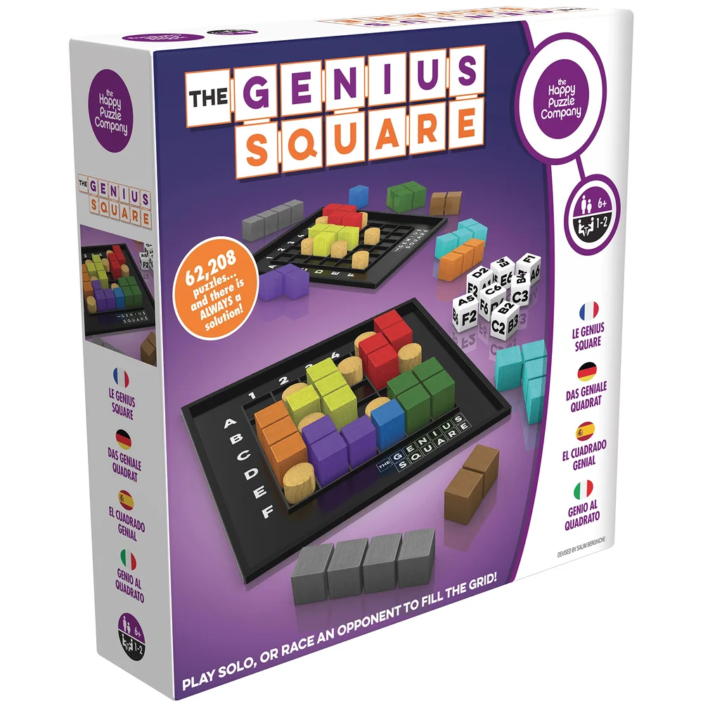 The Genius Square Puzzle Board Game Image 1