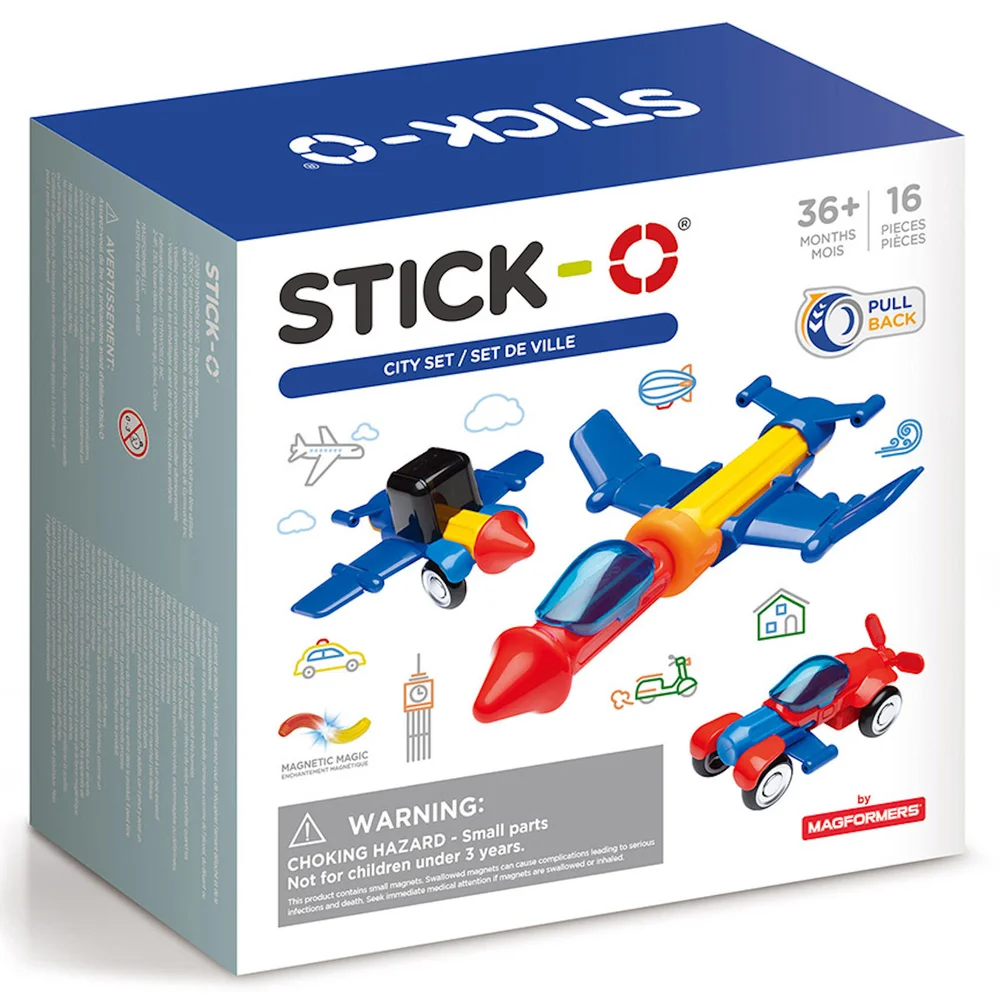 Stick-O - City Magnetic Building Set (16pc) Image 1