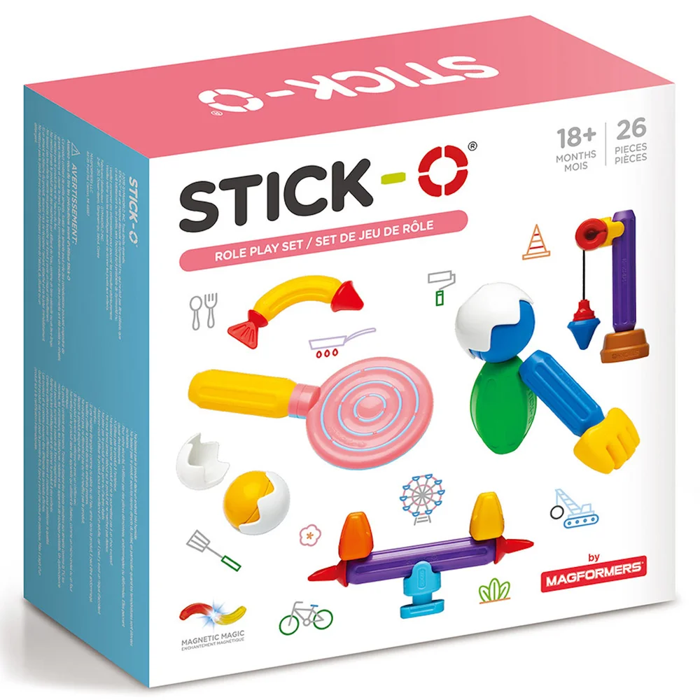 Stick-O - Role Play Magnetic Playset (26pc) Image 1