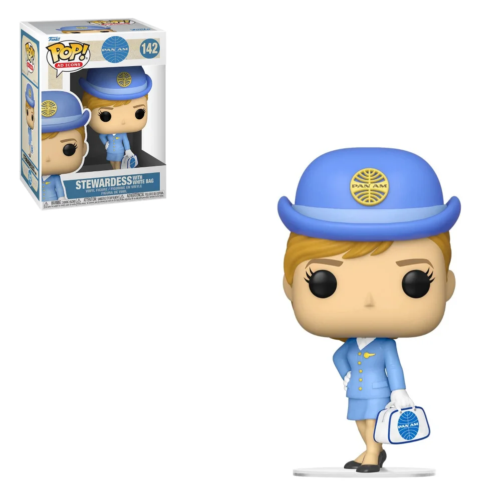 Pan Am Stewardess with White Bag Funko Pop! Vinyl Image 1