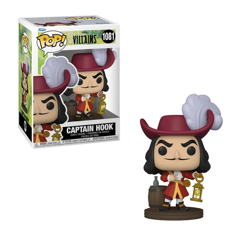 Disney Villains Peter Pan Captain Hook Funko Pop! Vinyl Image 1