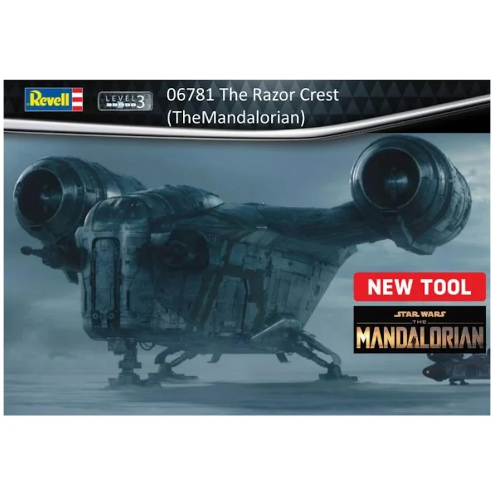 Revell Star Wars The Razor Crest (The Mandalorian) Plastic Buildable Model 1:72 Scale Image 1