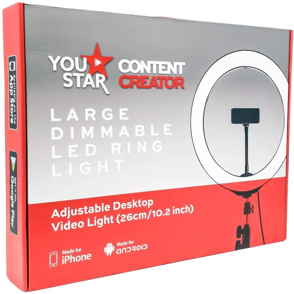 LED Ring Light 26cm with 1.1m Tripod Image 1