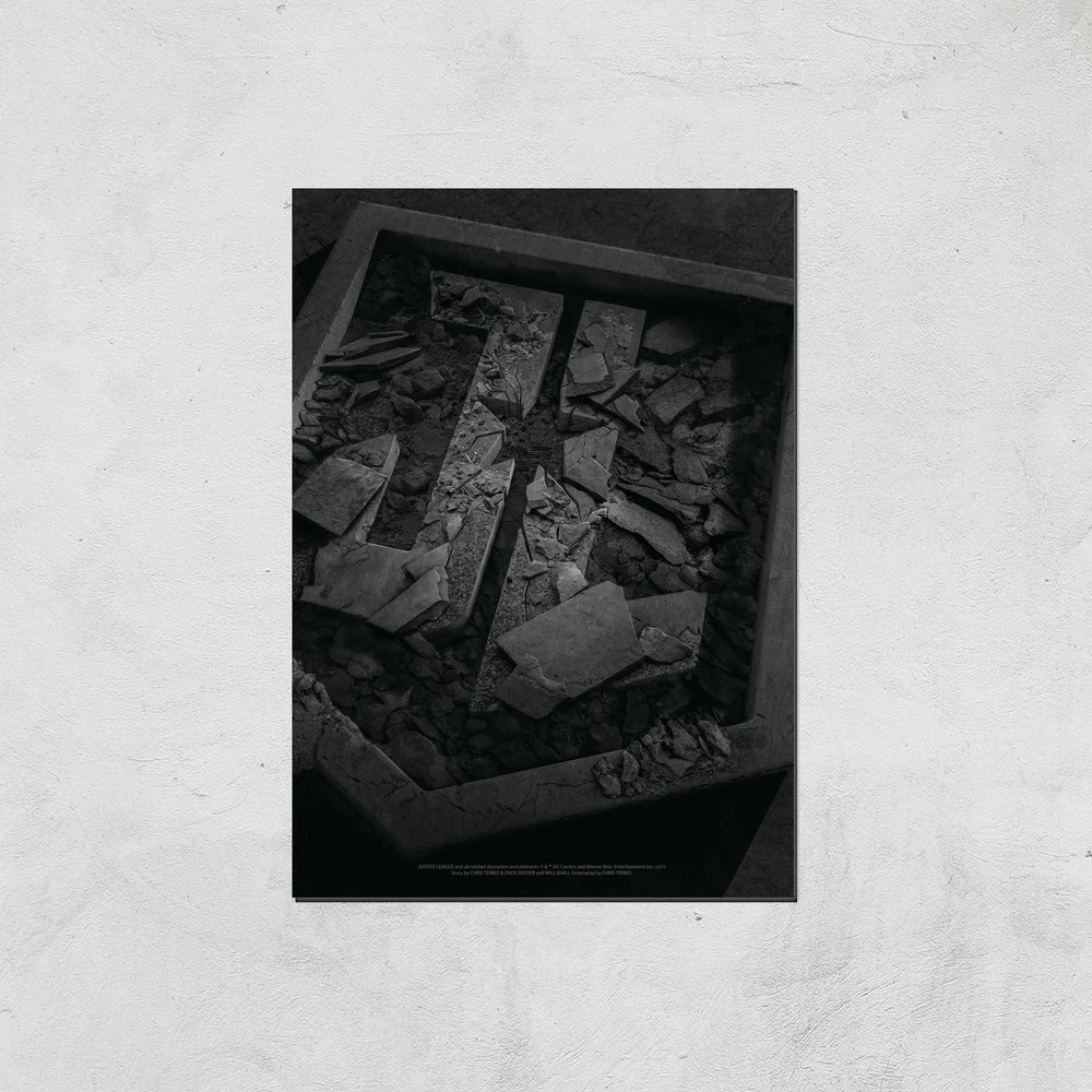 Justice League Logo Poster Giclee Art Print - A4 - Print Only Image 1