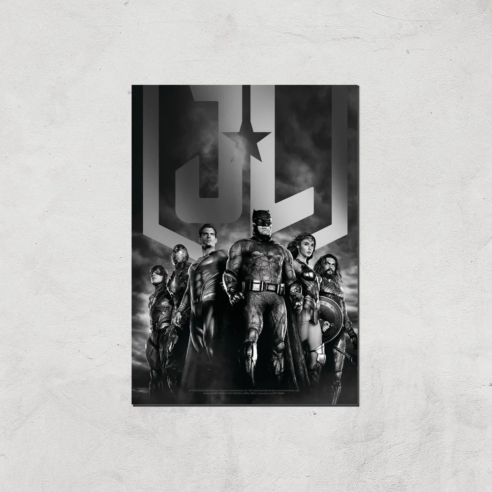 Justice League Team Poster Giclee Art Print - A4 - Print Only Image 1