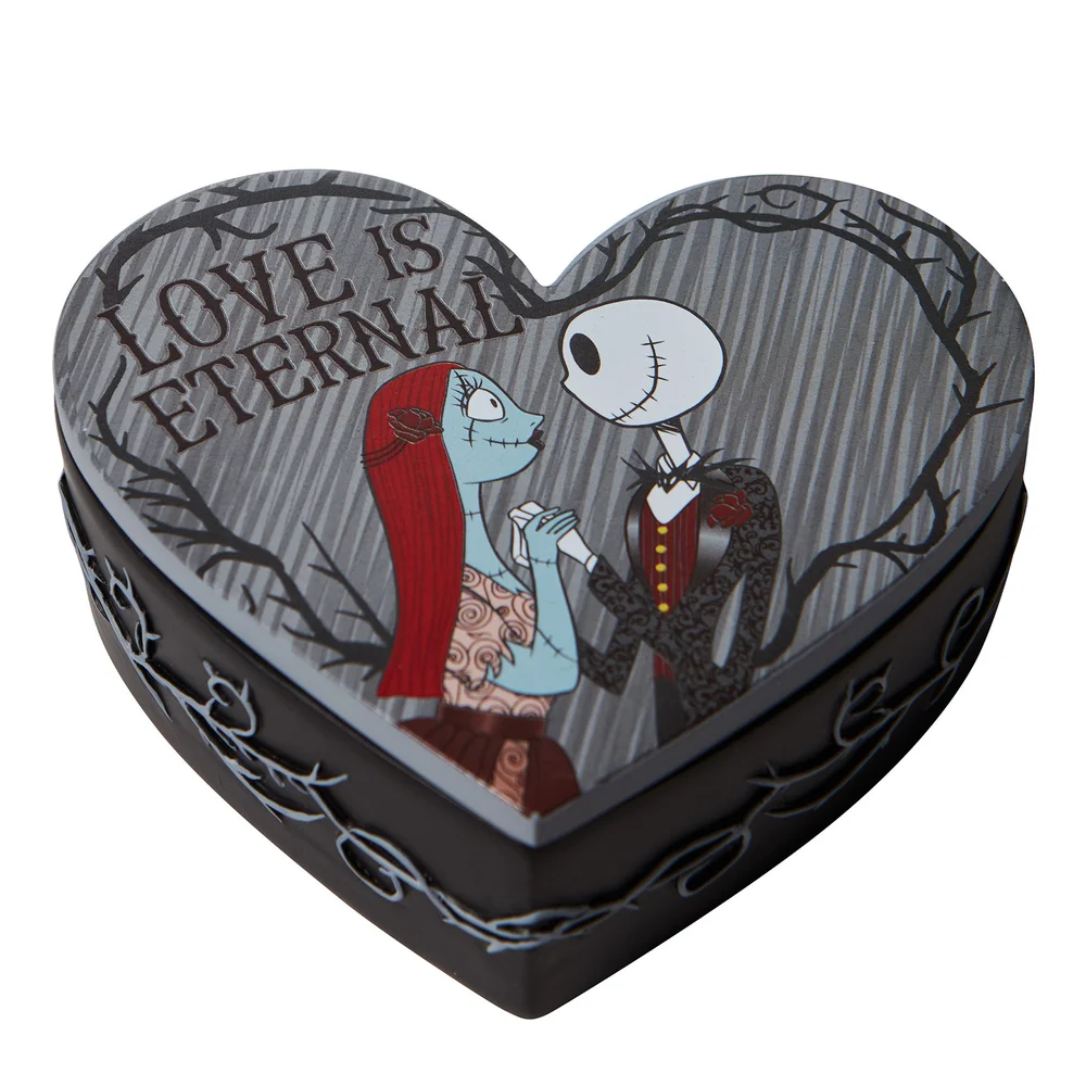 Disney Showcase Collection Jack And Sally Trinket Box Image 1