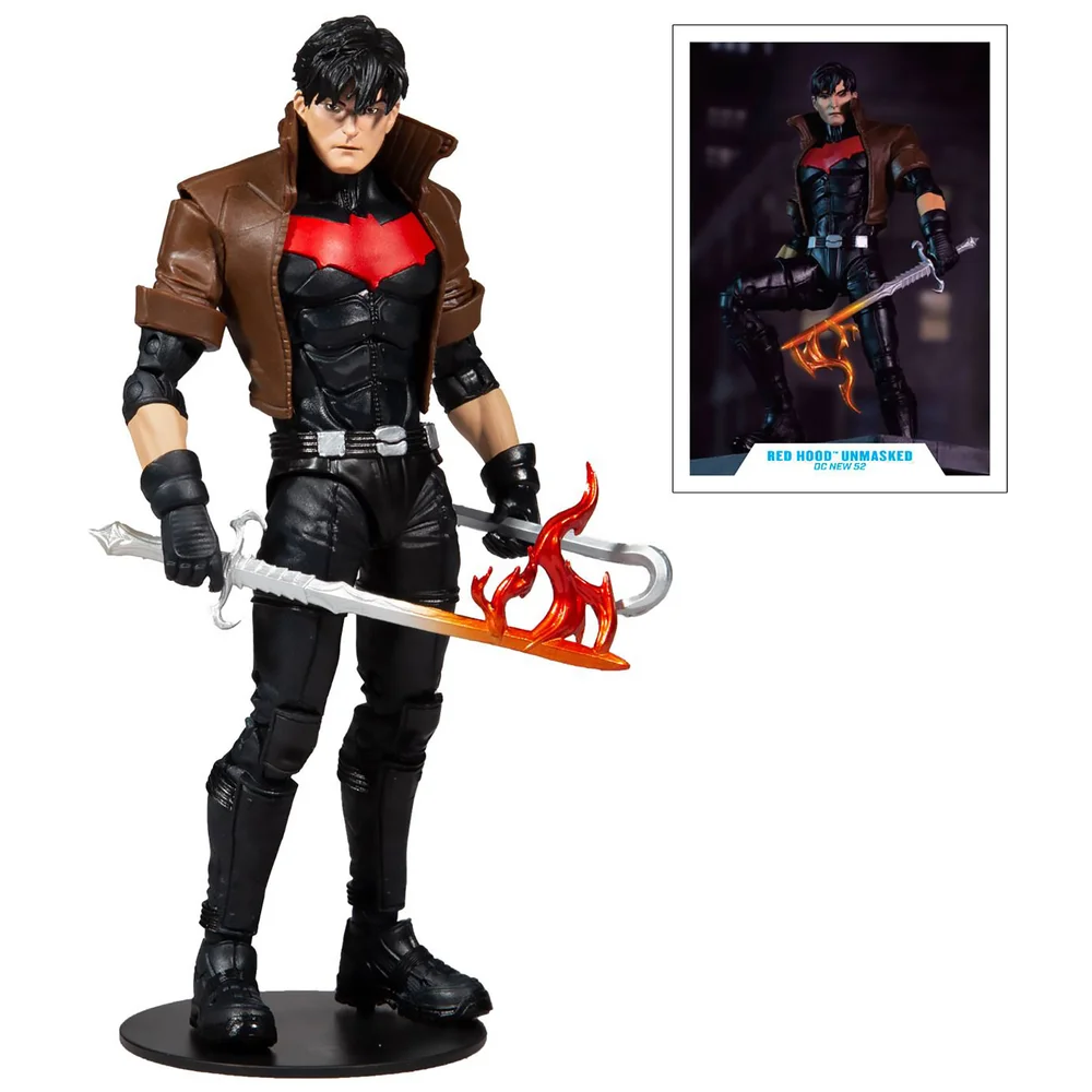 McFarlane DC Multiverse 7" Figure - Red Hood (Unmasked) (Gold Label) Image 1