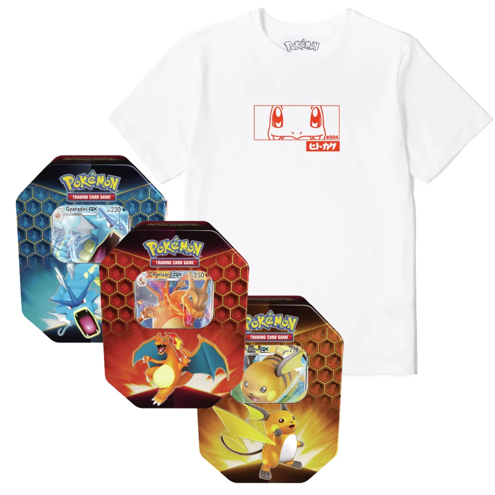 Pokémon Charmander Tee & Pokémon TCG: Hidden Fates Tin Bundle - Men's - S Image 1