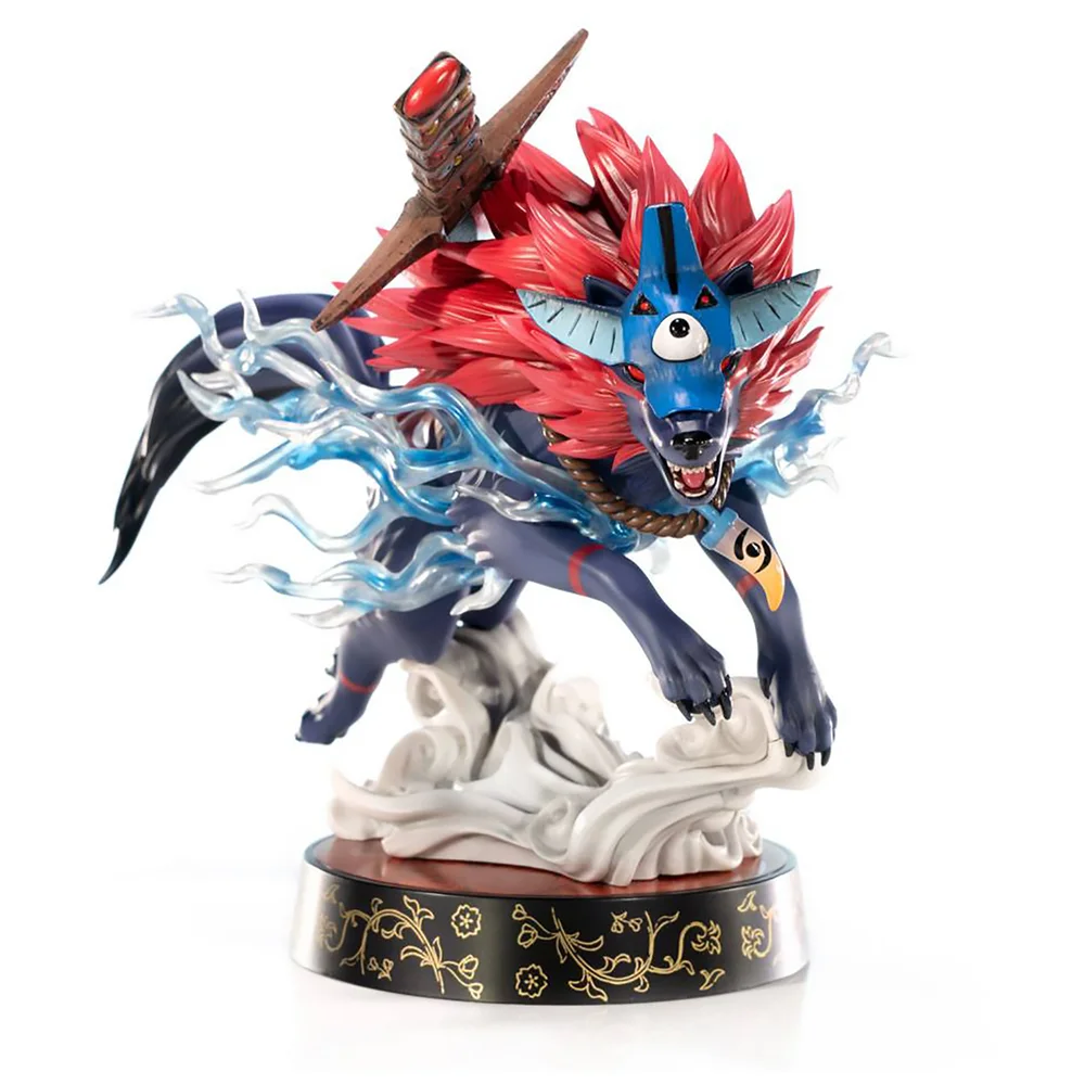 First 4 Figures Okami Oki Wolf Form 21cm PVC Statue Image 1