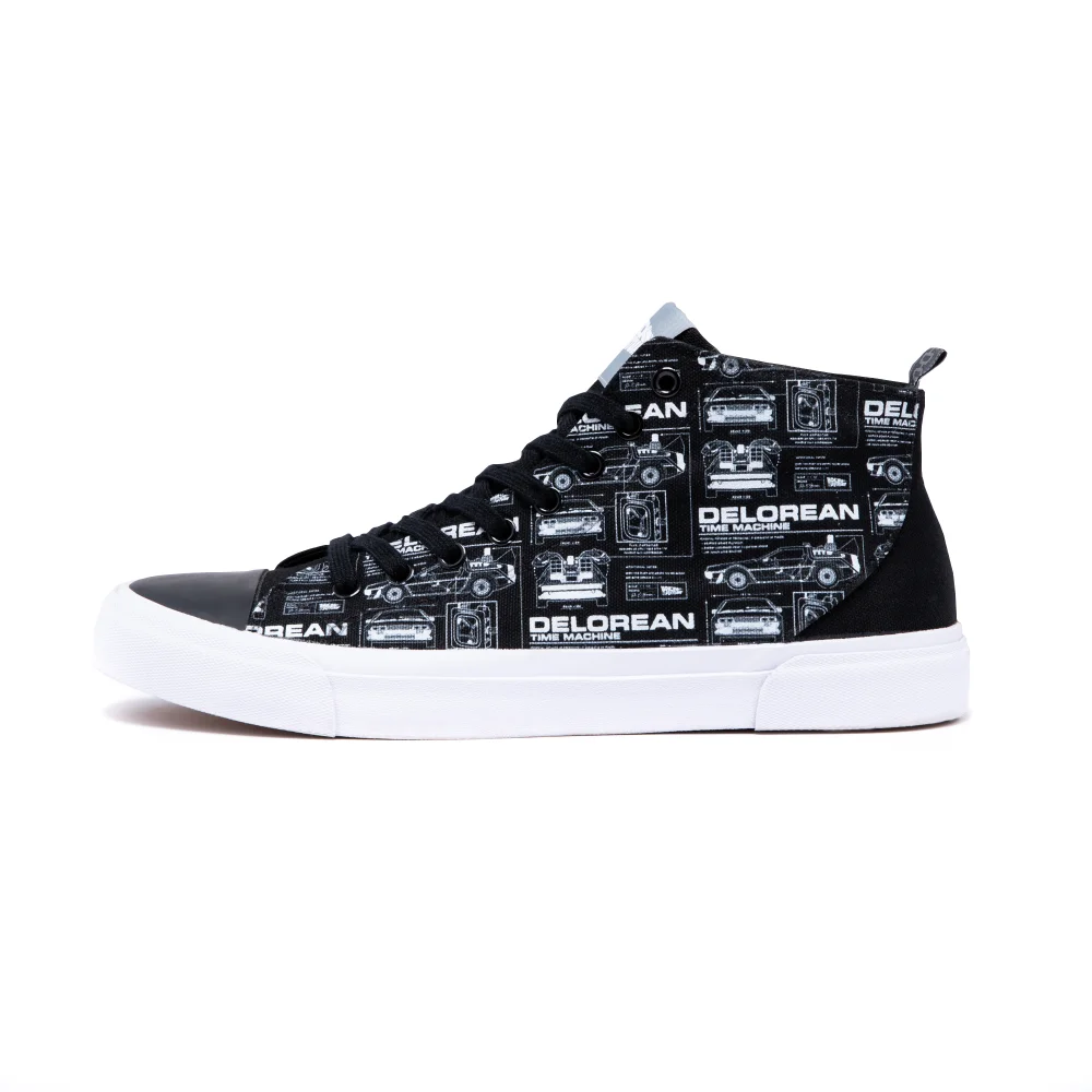 Akedo x Back To The Future Schematic High Top - Black - UK10 / EU44.5 Image 1