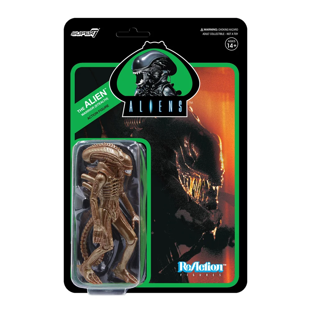 Super7 Aliens ReAction Figure - Warrior (Stealth) Image 1