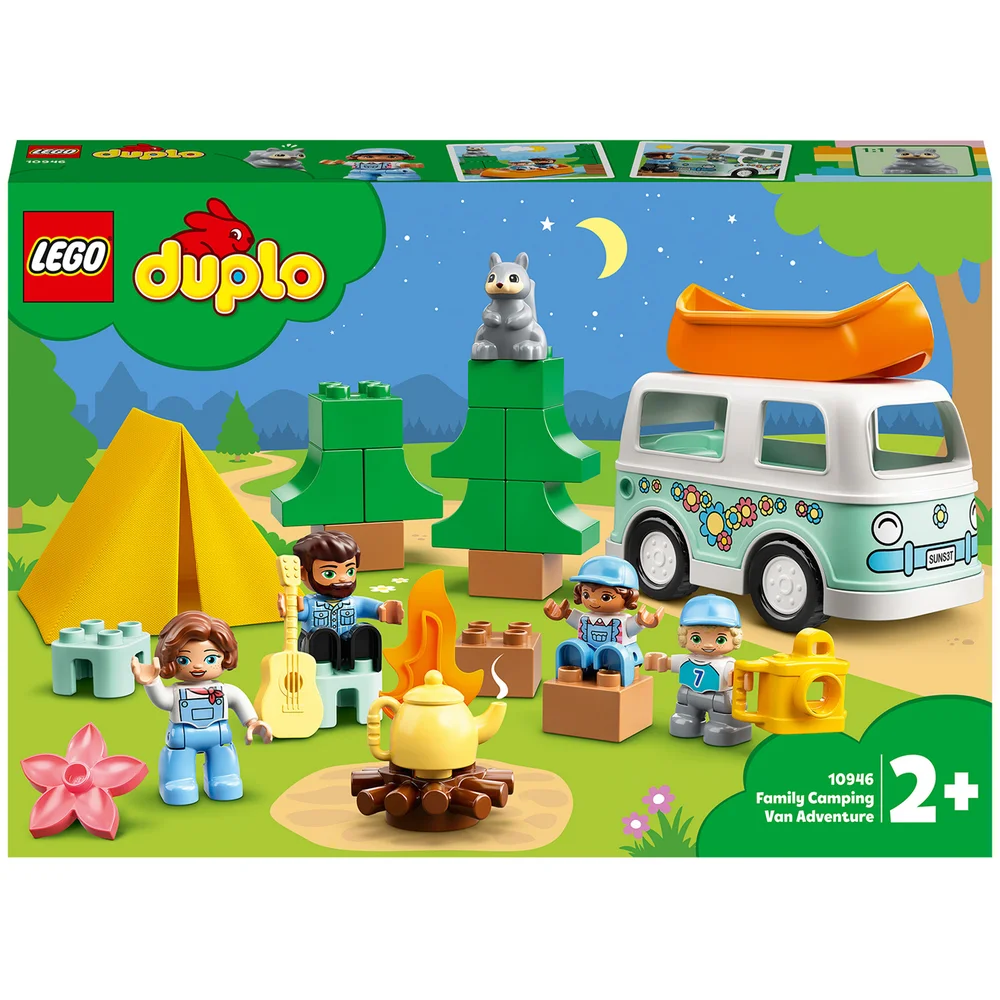 LEGO DUPLO Town Family Camping Van Adventure Toy for Toddlers (10946) Image 1