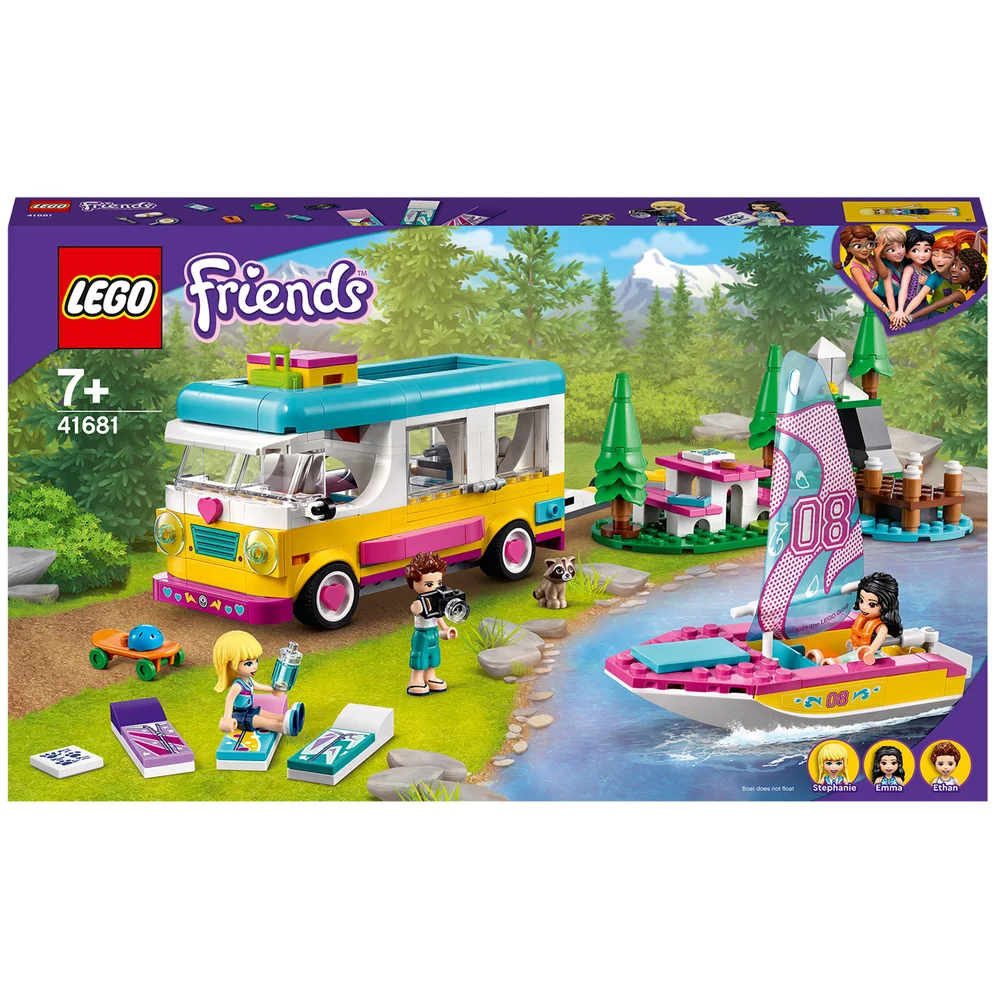 LEGO Friends Forest Camper Van and Sailboat Set (41681) Image 1