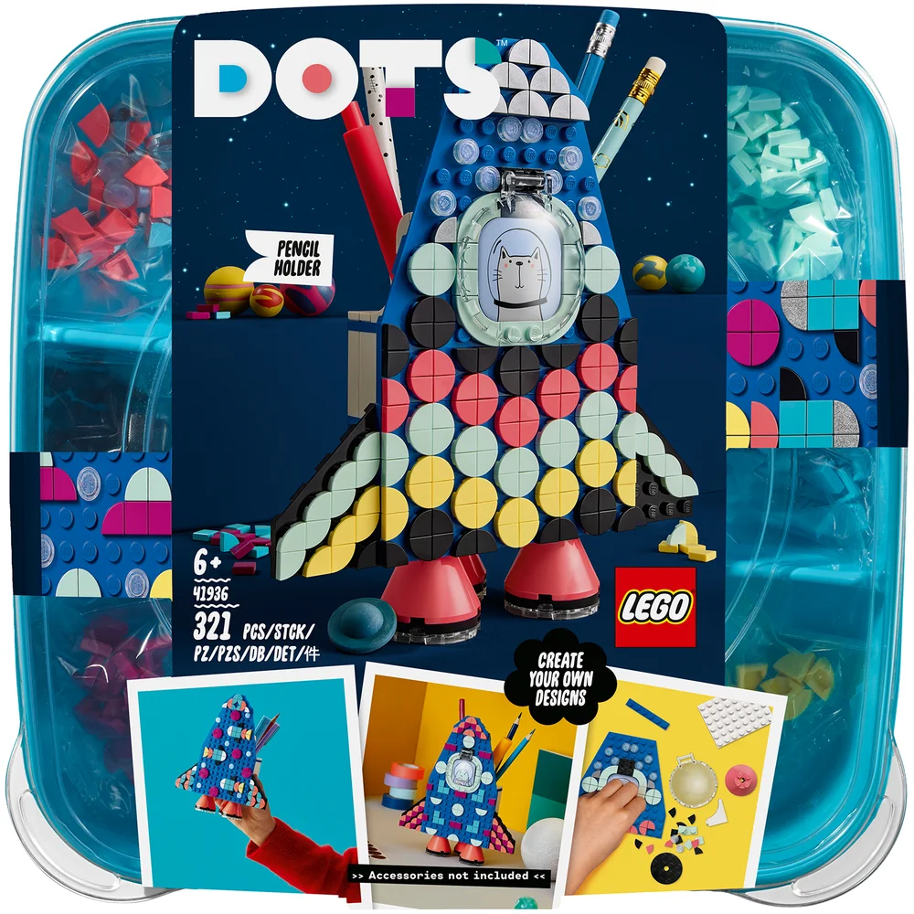 LEGO DOTS Pencil Holder Room Décor Kids Craft Set (41936) Image 1