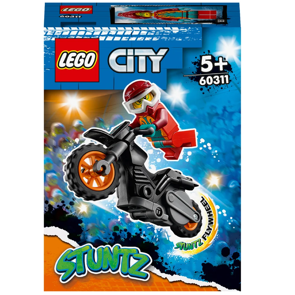 LEGO City: Stuntz Fire Stunt Bike Show Toy Motorbike (60311) Image 1