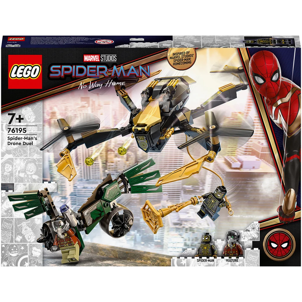 LEGO Super Heroes: Marvel Spider-Man’s Drone Duel Building Toy (76195) Image 1