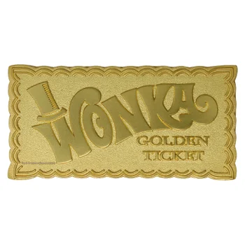 DUST! - Willy Wonka Mini 24K Gold Plated Ingot Golden Ticket