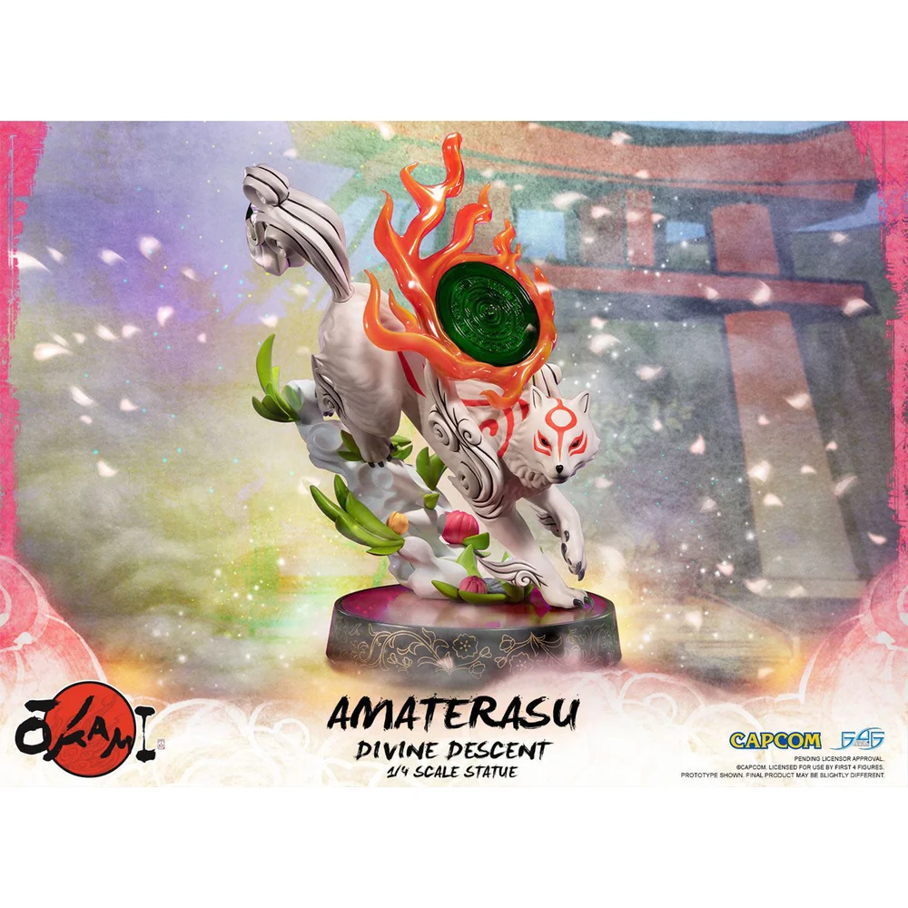 First 4 Figures Okami Amaterasu Divine Descent 1/4 Scale Resin Statue (44cm) Image 1