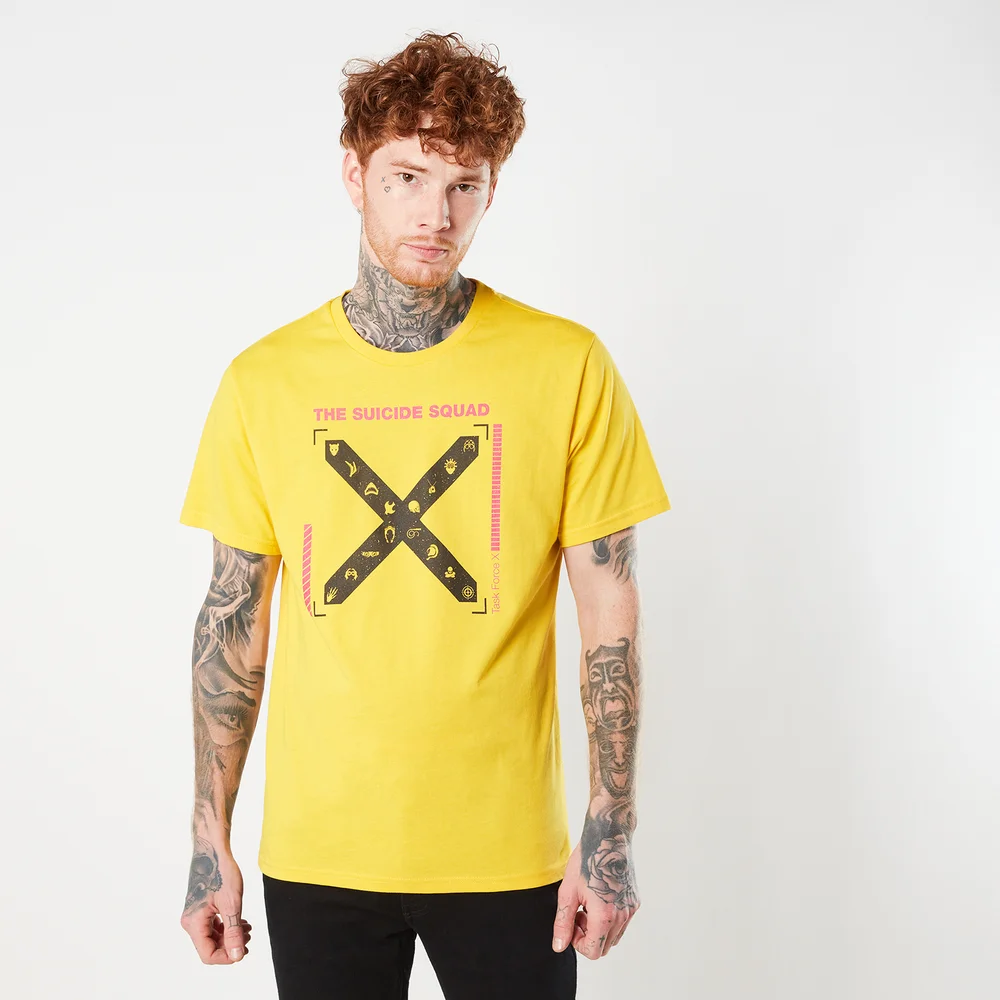 Suicide Squad Task Force X Target Unisex T-Shirt - Yellow - S Image 1