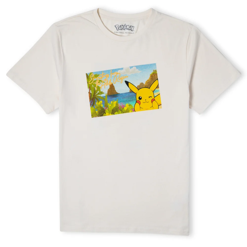 Pokémon Pikachu Exploring The Alola Region Unisex T-Shirt - Cream - L Image 1